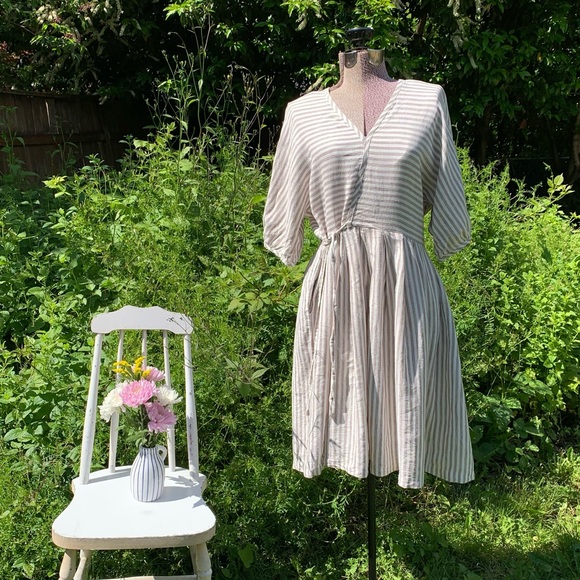 MODASPIA French Stripe Linen Dress - Picture 7 of 14